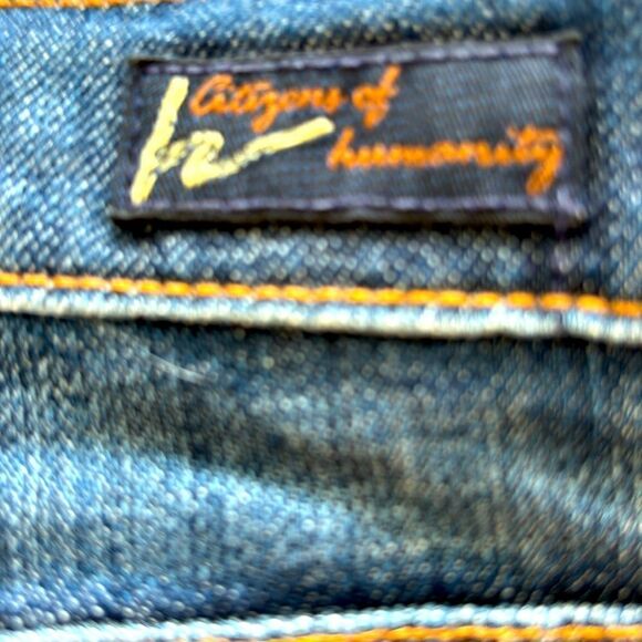 Citizens of humanity, low waist cropped jeans, Kelly# 063 stretch dark blue 29 - Picture 2 of 16